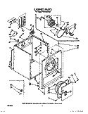 CABINET PARTS Diagram and Parts List for TEDL400WW0  Whirlpool Dryer