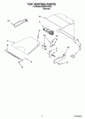 TOP VENTING PARTS, OPTIONAL PARTS Diagram and Parts List for KEBS207SSS03  KitchenAid Wall Oven