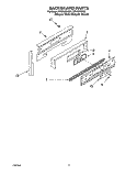 BACKGUARD Diagram and Parts List for SF378PEWZ0  Whirlpool Range