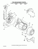Part Location Diagram of W11239041 Whirlpool TUB-OUTER