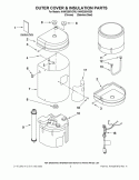 OUTER COVER & INSULATION PARTS Diagram and Parts List for KHWG260VSS0  KitchenAid Miscellaneous