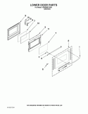 LOWER DOOR PARTS Diagram and Parts List for KDRS505XSS00  KitchenAid Range