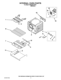 INTERNAL OVEN PARTS Diagram and Parts List for KERS807XSP01  KitchenAid Range