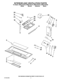 INTERIOR AND VENTILATION PARTS Diagram and Parts List for WMH2175XVQ3  Whirlpool Microwave