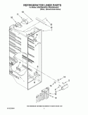 REFRIGERATOR LINER PARTS Diagram and Parts List for BRS62BBBNA00  Whirlpool Refrigerator