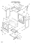 CHASSIS Diagram and Parts List for FGP325GN0  Roper Range