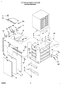 CONTAINER Diagram and Parts List for KUCS181D0  KitchenAid Trash Compactor