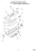 CONTROL PANEL Diagram and Parts List for GY396LXGB1  Whirlpool Range