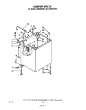 CABINET Diagram and Parts List for LA7005XPW1  Whirlpool Washer