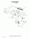 AIR FLOW PARTS Diagram and Parts List for TMH16XSB7  Estate Microwave