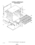 INTERNAL OVEN Diagram and Parts List for SF305EERW4  Whirlpool Range