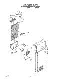 AIR FLOW Diagram and Parts List for RS25AWXZW00  Roper Refrigerator