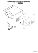 TOP GRILLE AND UNIT COVER PARTS Diagram and Parts List for KSSP48QTS00  KitchenAid Refrigerator