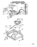 MACHINE BASE Diagram and Parts List for 4LBR7255AN0  Whirlpool Washer