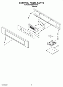 CONTROL PANEL PARTS Diagram and Parts List for KEBS207SSS03  KitchenAid Wall Oven