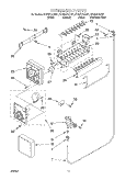 ICE MAKER Diagram and Parts List for GT22DCXJW01  Whirlpool Refrigerator