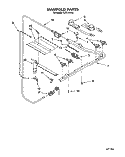 MANIFOLD Diagram and Parts List for FLP310YW0  Roper Range