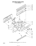 CONTROL PANEL Diagram and Parts List for KERS502SWB1  KitchenAid Range
