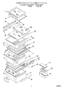 REFRIGERATOR SHELF Diagram and Parts List for 3VED23DQEN01  Whirlpool Refrigerator