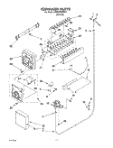 ICEMAKER Diagram and Parts List for 4YED22PQFN04  Whirlpool Refrigerator