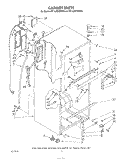 CABINET Diagram and Parts List for ET14JMXWW00  Whirlpool Refrigerator