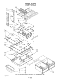 SHELF Diagram and Parts List for ET18PKXSW07  Whirlpool Refrigerator
