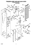 Part Location Diagram of 2003925 Whirlpool DEFLECTOR