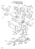 INTERIOR Diagram and Parts List for MH9115XBQ5  Whirlpool Microwave