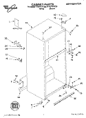 CABINET, LITERATURE Diagram and Parts List for ET8WTEXKT00  Whirlpool Refrigerator