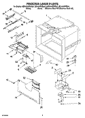 FREEZER LINER PARTS Diagram and Parts List for KBLA20ERSS00  KitchenAid Refrigerator