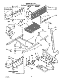 UNIT Diagram and Parts List for ET25RKXXW00  Whirlpool Refrigerator