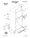 CABINET Diagram and Parts List for ET18SKRDW03  Whirlpool Refrigerator