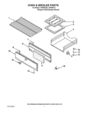 OVEN & BROILER PARTS Diagram and Parts List for TGP305TQ2  Estate Range