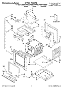 OVEN PARTS Diagram and Parts List for KEBS177SBL00  KitchenAid Wall Oven