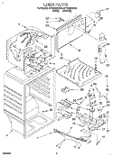 LINER Diagram and Parts List for RT18BKXDW01  Roper Refrigerator