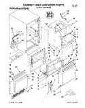 CABINET LINER AND DOOR, LIT/OPTIONAL Diagram and Parts List for KUIS185EBL0  KitchenAid Ice Maker