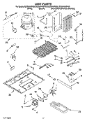 UNIT PARTS Diagram and Parts List for GC5NHAXSY03  Whirlpool Refrigerator