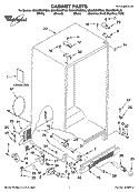 CABINET PARTS Diagram and Parts List for GS6NBEXRT00  Whirlpool Refrigerator