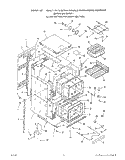 BODY Diagram and Parts List for B9757X1  Roper Wall Oven