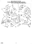 SECTION Diagram and Parts List for LEC6848AN3  Whirlpool Dryer