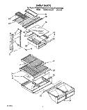 SHELF Diagram and Parts List for ET20ZKXXG00  Whirlpool Refrigerator