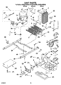 UNIT PARTS Diagram and Parts List for GD2SHAXMQ00  Whirlpool Refrigerator