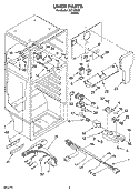 LINER PARTS Diagram and Parts List for IST183300  Inglis Refrigerator