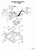 MACHINE BASE PARTS Diagram and Parts List for 1CWTW5505VQ1  Whirlpool Washer