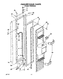 FREEZER DOOR Diagram and Parts List for KSSS48DBX00  KitchenAid Refrigerator