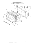 FREEZER DOOR Diagram and Parts List for ET14JMXWW00  Whirlpool Refrigerator