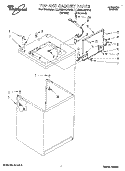 TOP AND CABINET, LIT/OPTIONAL Diagram and Parts List for LLN8244BN0  Whirlpool Washer