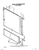 DOOR AND PANEL Diagram and Parts List for KUDM220T0  KitchenAid Dishwasher