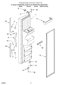FREEZER DOOR Diagram and Parts List for GD25DIXHB02  Whirlpool Refrigerator