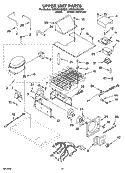 UPPER UNIT PARTS Diagram and Parts List for KSSO36QMX02  KitchenAid Refrigerator